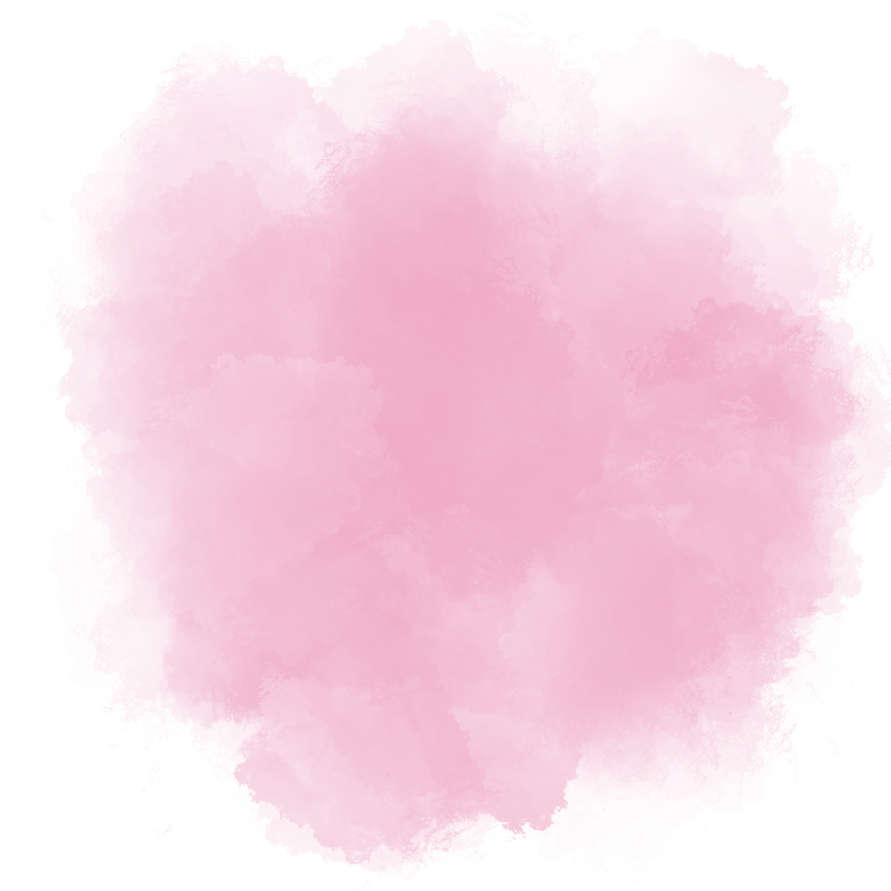 Pink Gradient Hand Painted Blob